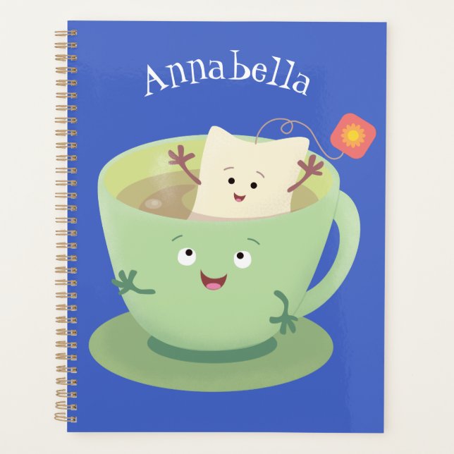 Agenda Cuto teabag taza personalizado personaje de humor (Anverso)