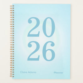 Agenda Cyan Blue Aura Big Year Planner