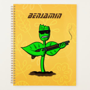Agenda Cyborg planta Germinator divertido cartoon