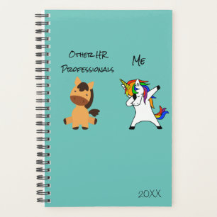 Agenda Dabbing Unicorn Horse Hr Humor de Recursos Humanos