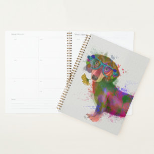 Agenda Dachshund & Glasses Splash Arcoiris