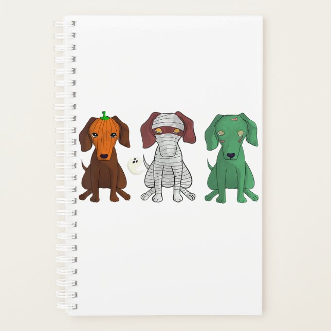 Agenda Dachshund Halloween (Anverso)