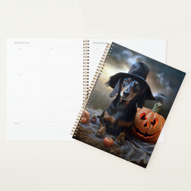 Agenda Dachshund Halloween Scary (Demostración)