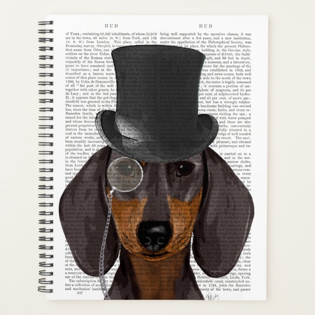 Agenda Dachshund, hound formal y Gorra (Anverso)