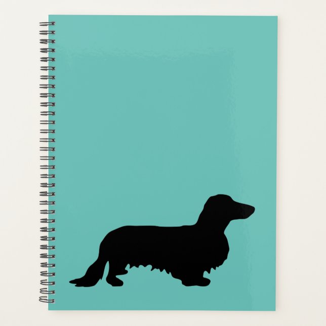 Agenda Dachshund Pelo Largo - Silueta 1 (Anverso)