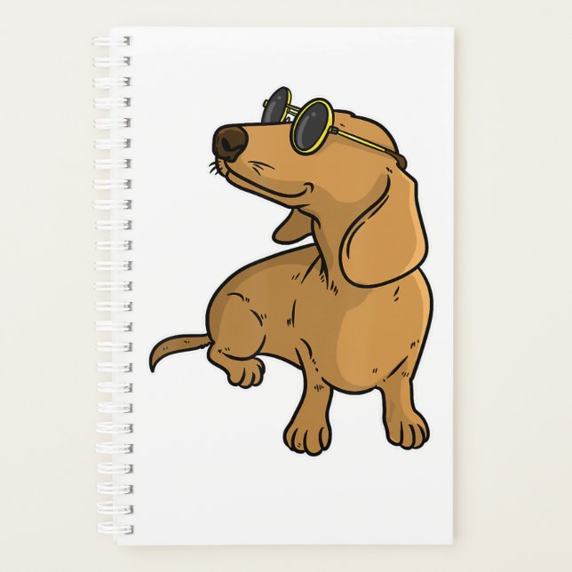 Agenda Dachshund Weiner Perro Glass Sun (Anverso)