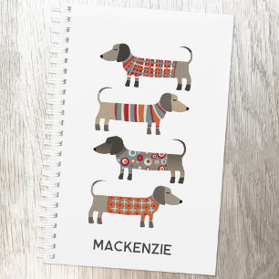 Agenda Dachshund Wiener Sausage Dog Personalizado