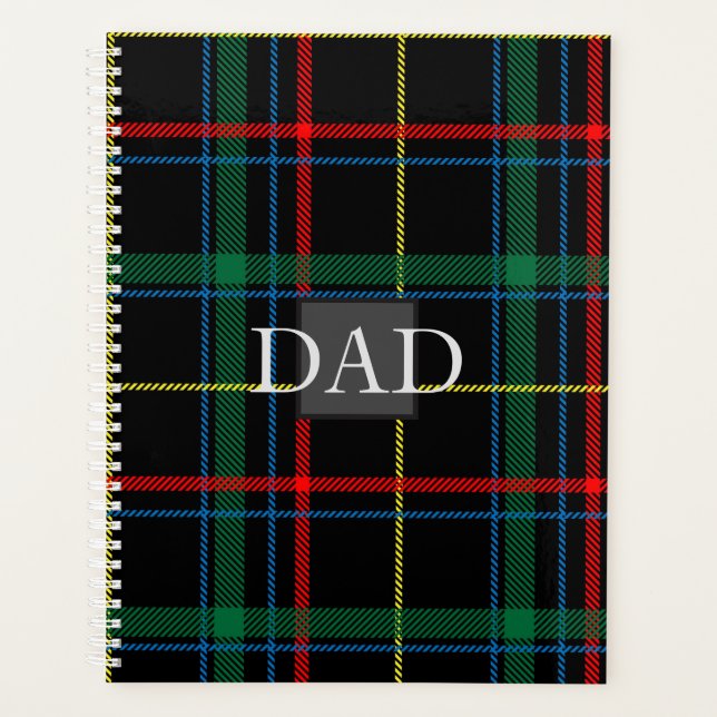 Agenda DAD - Estilosos regalos de PADRE del patrón de est (Anverso)