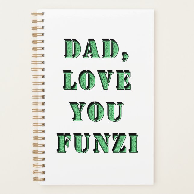 AGENDA DAD, LOVE YOU FUNZI 2 (Anverso)