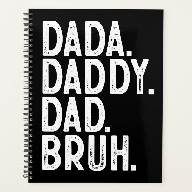 AGENDA DADA DADDY, DAD BRUH, EL DÍA DEL PADRE (Anverso)