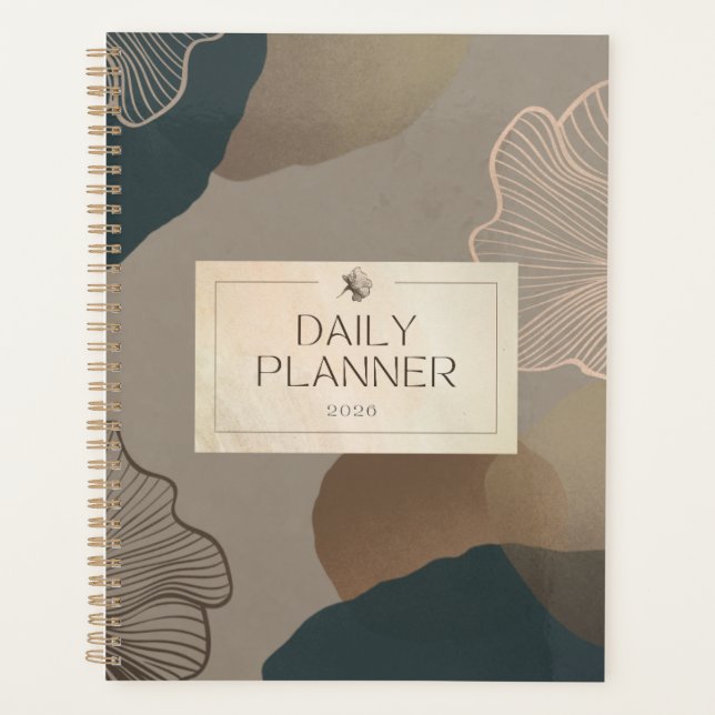 Agenda Daily Planner 2026 – Minimal Beige Aesthetic Journ (Anverso)