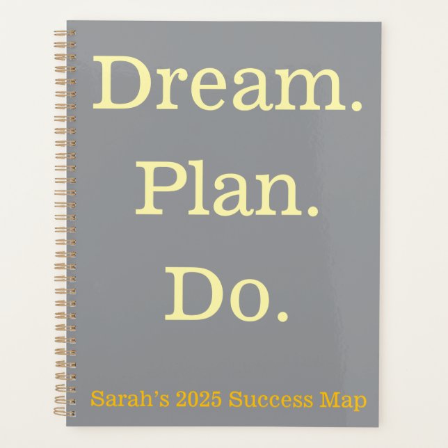 Agenda Daily Planner - Dream Plan Do Personalizado Editio (Anverso)