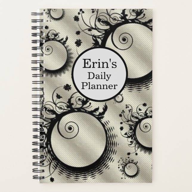 Agenda "Daily Planner" (Planificador diario) Gira y gira  (Anverso)