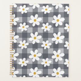 Agenda Daisy Days Planner - Black Gingham