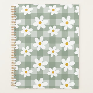 Agenda Daisy Days Planner - Green Gingham