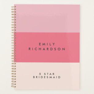 Agenda dama de honor Pink Colorblock