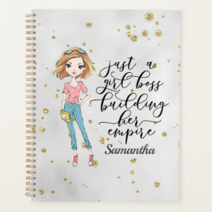 Agenda Dama elegante y educada Jefe Chica Gris