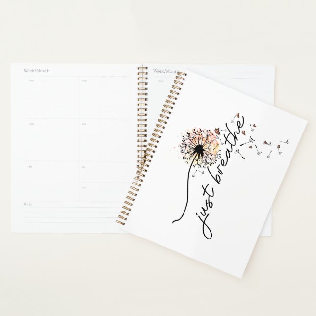 Agenda Dandelion Wish Planner Dreamy Sunset Butterflies (Demostración)