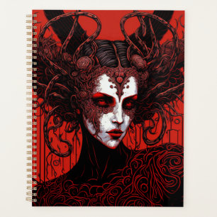 Agenda Dark Elf Demon Red Black Fantasy Art