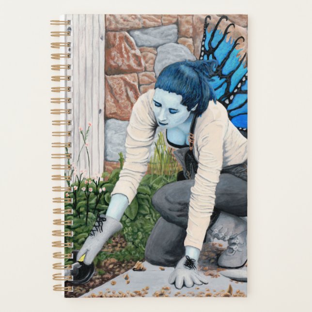 Agenda Dark Fairy Garden Gardener Fantasy Art Planner (Anverso)