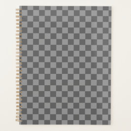 Agenda Dark Grey Gray Checkered Checkerboard