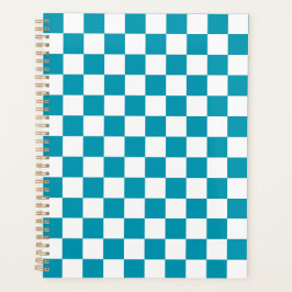 Agenda Dark turquoise checkered