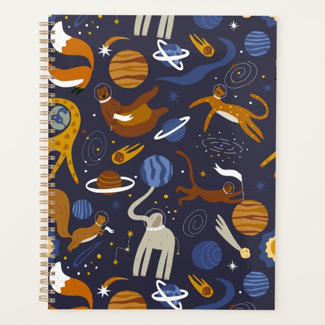 Agenda de la colección Animals Outer Space (Anverso)