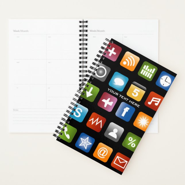 agenda de planificadores personalizados con iconos (Demostración)
