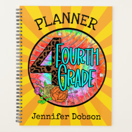 Agenda De vuelta a la escuela planificadora para el cuart