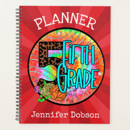 Agenda De vuelta a la escuela planificadora para quinto g