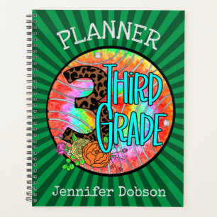 Agenda De vuelta a la escuela planificadora para tercer g