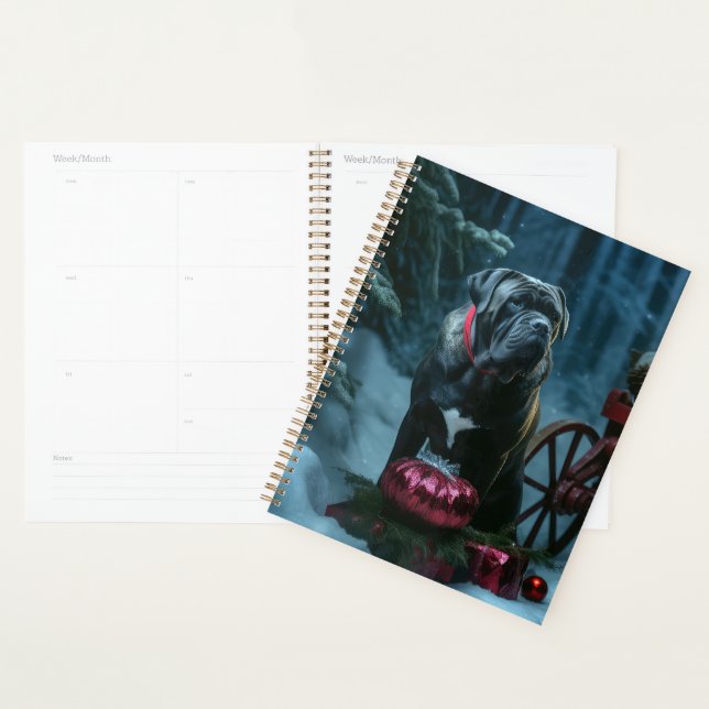 Agenda Decoración de los Navidades Cane Corso Snowy Sleig (Demostración)