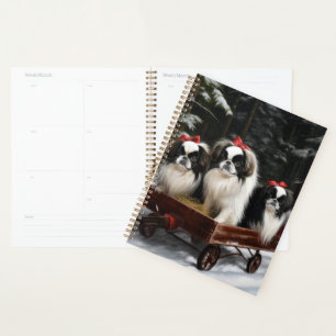 Agenda Decoración de los Navidades Chin Snowy Sleigh