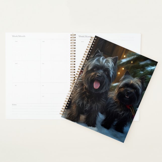Agenda Decoración de los Navidades del Affenpinscher Snow (Demostración)