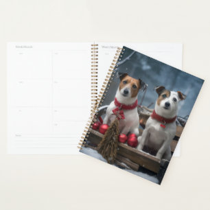 Agenda Decoración de Navidad de Trineo Nevado de Jack Rus