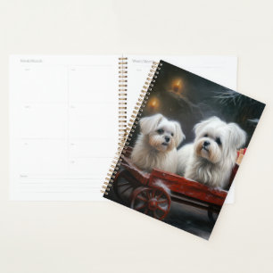 Agenda Decoración de Navidades malteses Snowy Sleigh