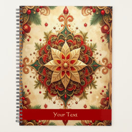 Agenda Decoración Navideña Verde Rojo