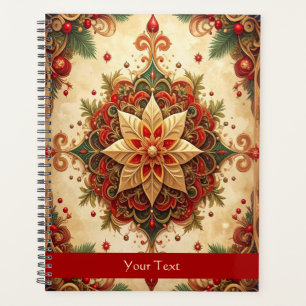 Agenda Decoración Navideña Verde Rojo