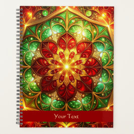 Agenda Decorative Red Green Holiday
