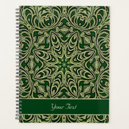 Agenda Decorativo de oro verde