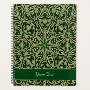 Agenda Decorativo de oro verde