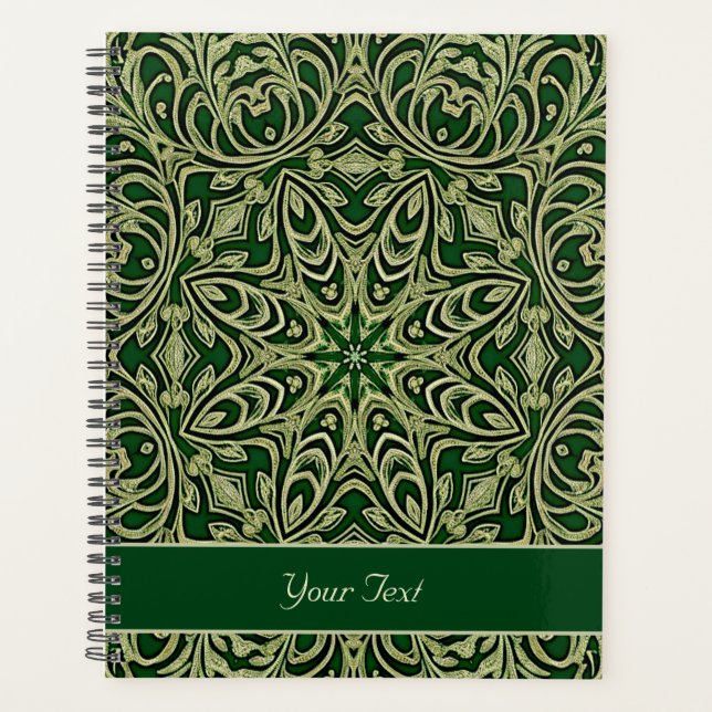 Agenda Decorativo de oro verde (Anverso)