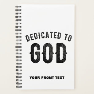 AGENDA DEDICADO A DIOS PERSONALIZABLE GUAY TEXTO NEGRO