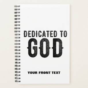 AGENDA DEDICADO A DIOS PERSONALIZABLE GUAY TEXTO NEGRO