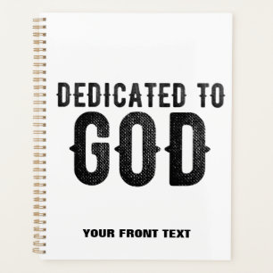 AGENDA DEDICADO A DIOS PERSONALIZABLE GUAY TEXTO NEGRO