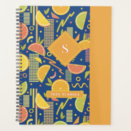 Agenda Deep Blue 80's Citrus Fruit Slices