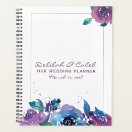 Agenda Deep Blue Morple Moody Boda Floral
