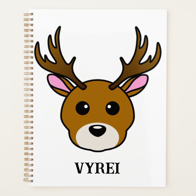 Agenda Deer de Personalizado lindo (Anverso)
