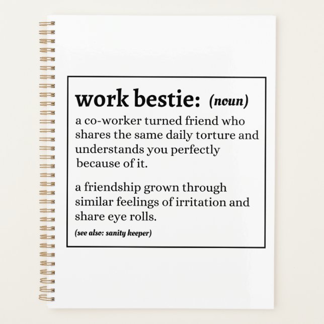 Agenda Definición de Bestie de trabajo (Anverso)
