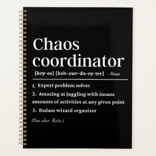 Agenda Definición de coordinador de caos personalizado